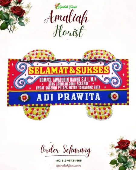 Papan Bunga Ucapan Selamat Surat