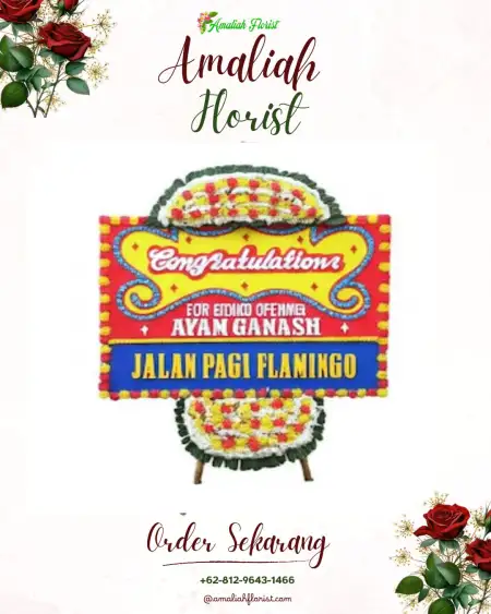 Sewa Papan Bunga Surat